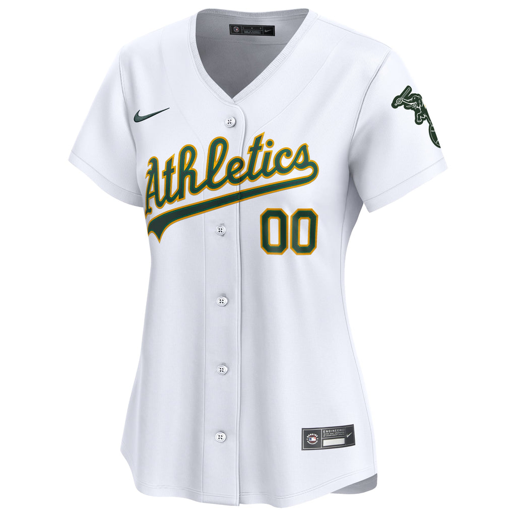 Women's Athletics Nike White Home Limited Custom Jersey - 3