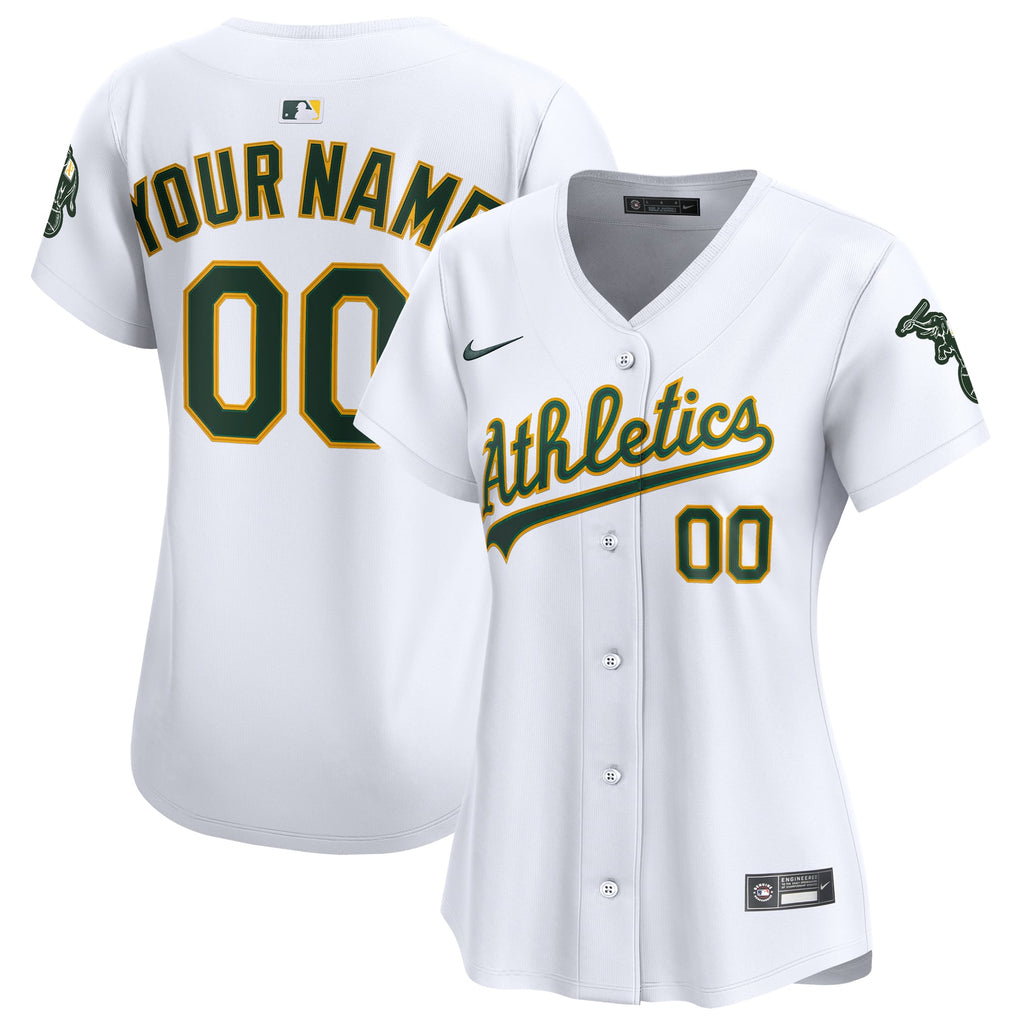 Women's Athletics Nike White Home Limited Custom Jersey