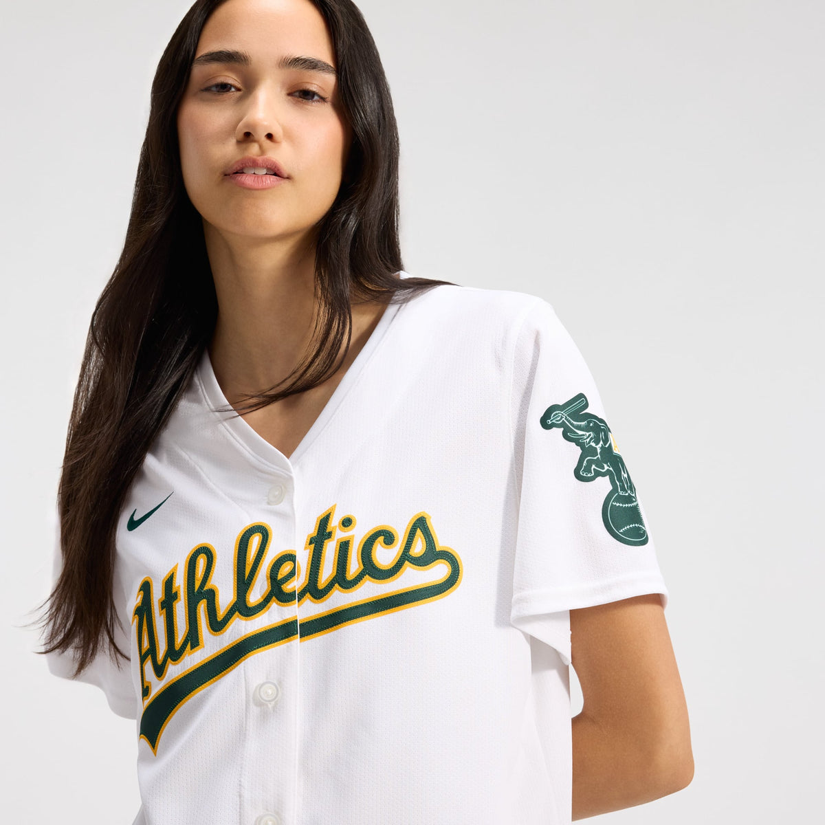 Women's Athletics Nike White Home Limited Jersey - 10