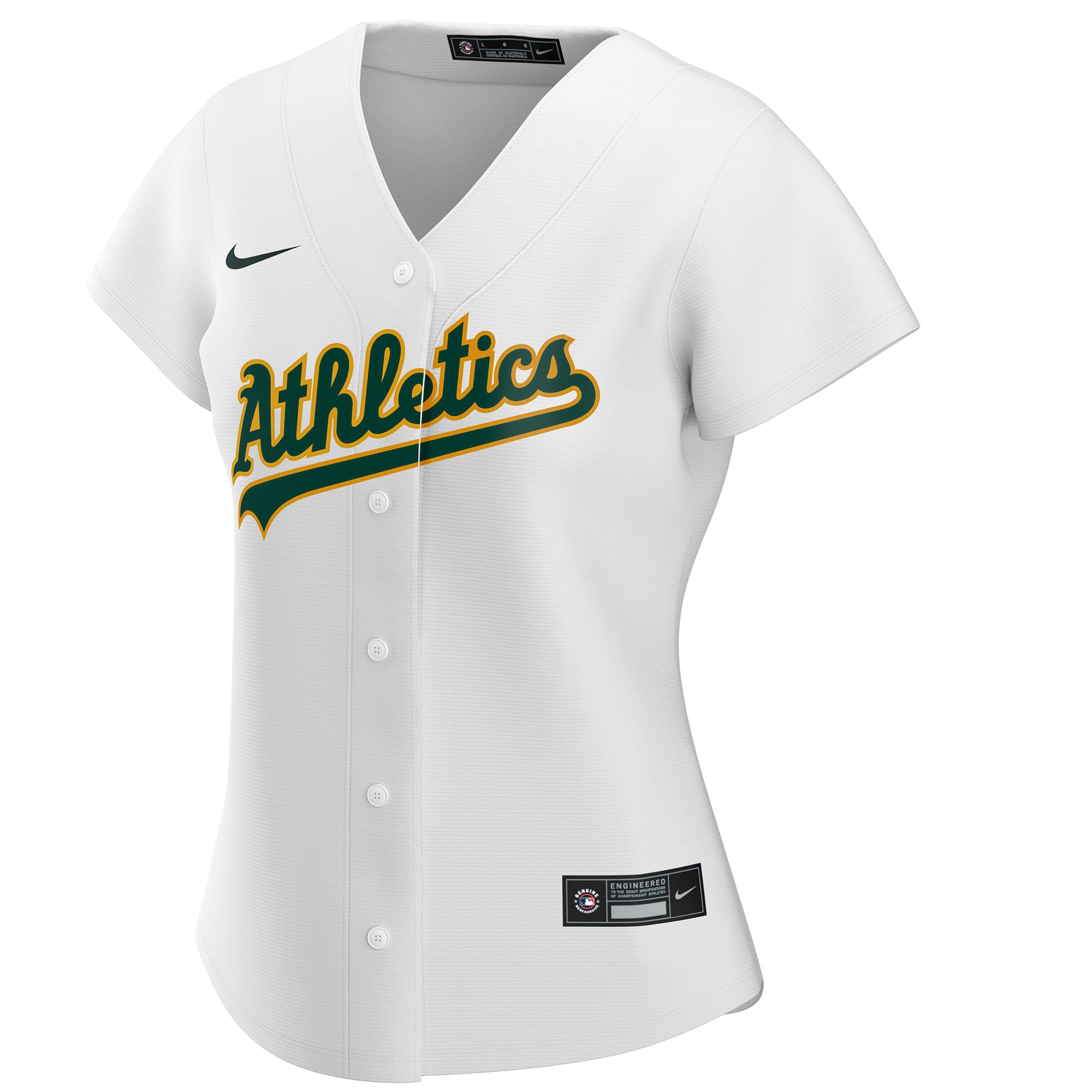 Women's Athletics Nike White Home Replica Custom Jersey - 3