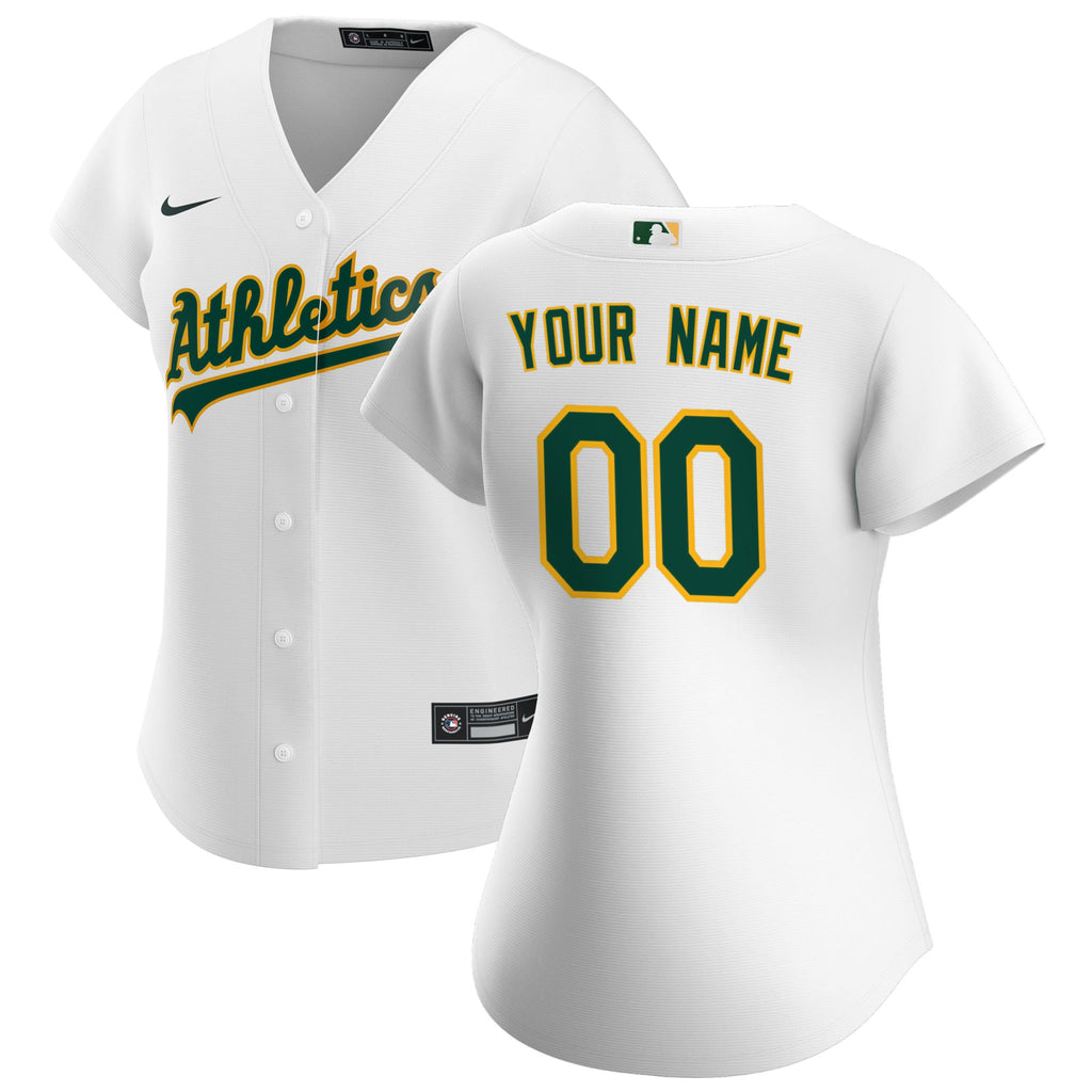 Women's Athletics Nike White Home Replica Custom Jersey