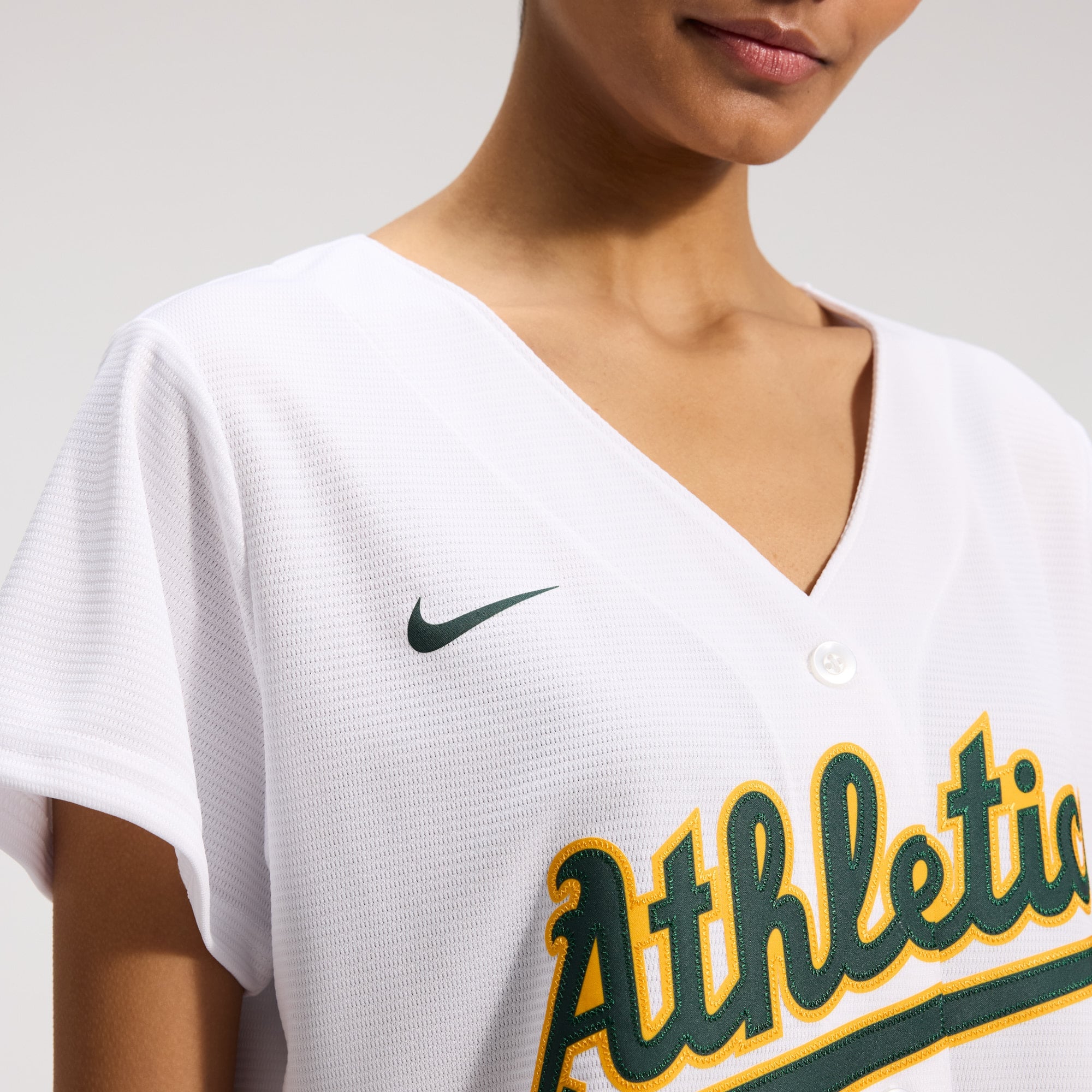 Women's Athletics Nike White Home Replica Team Jersey - 9