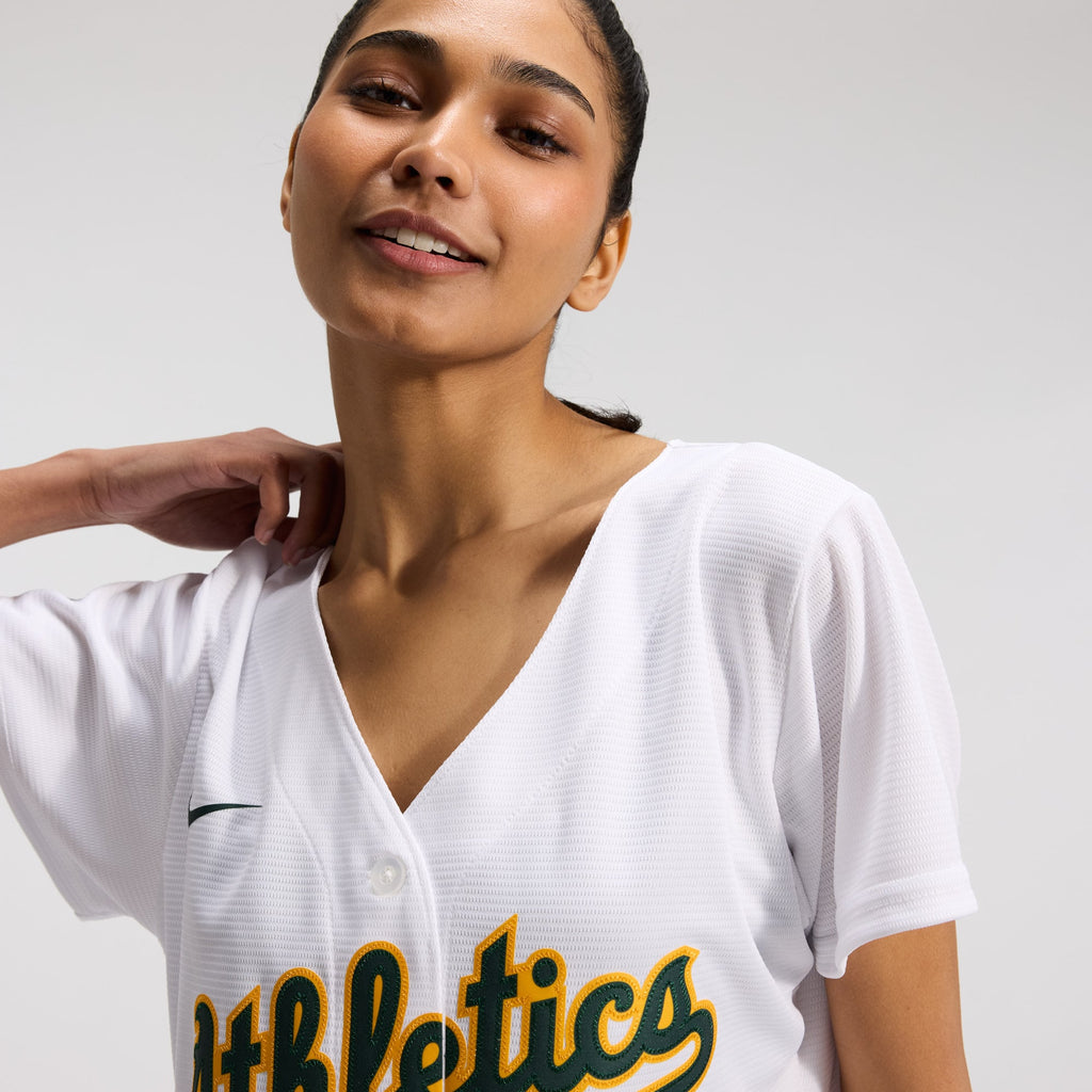 Women's Athletics Nike White Home Replica Team Jersey - 10