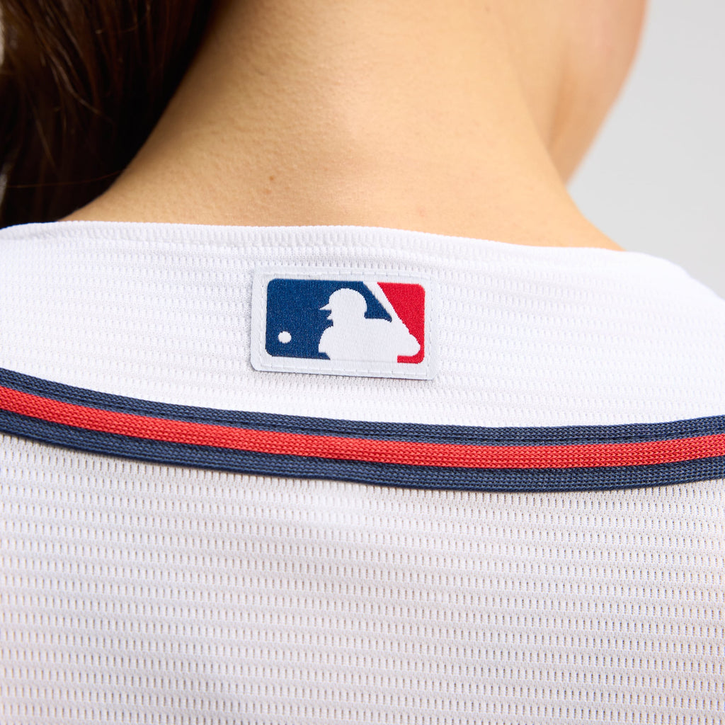 Women's Atlanta Braves Nike White Home Replica Team Jersey - 12
