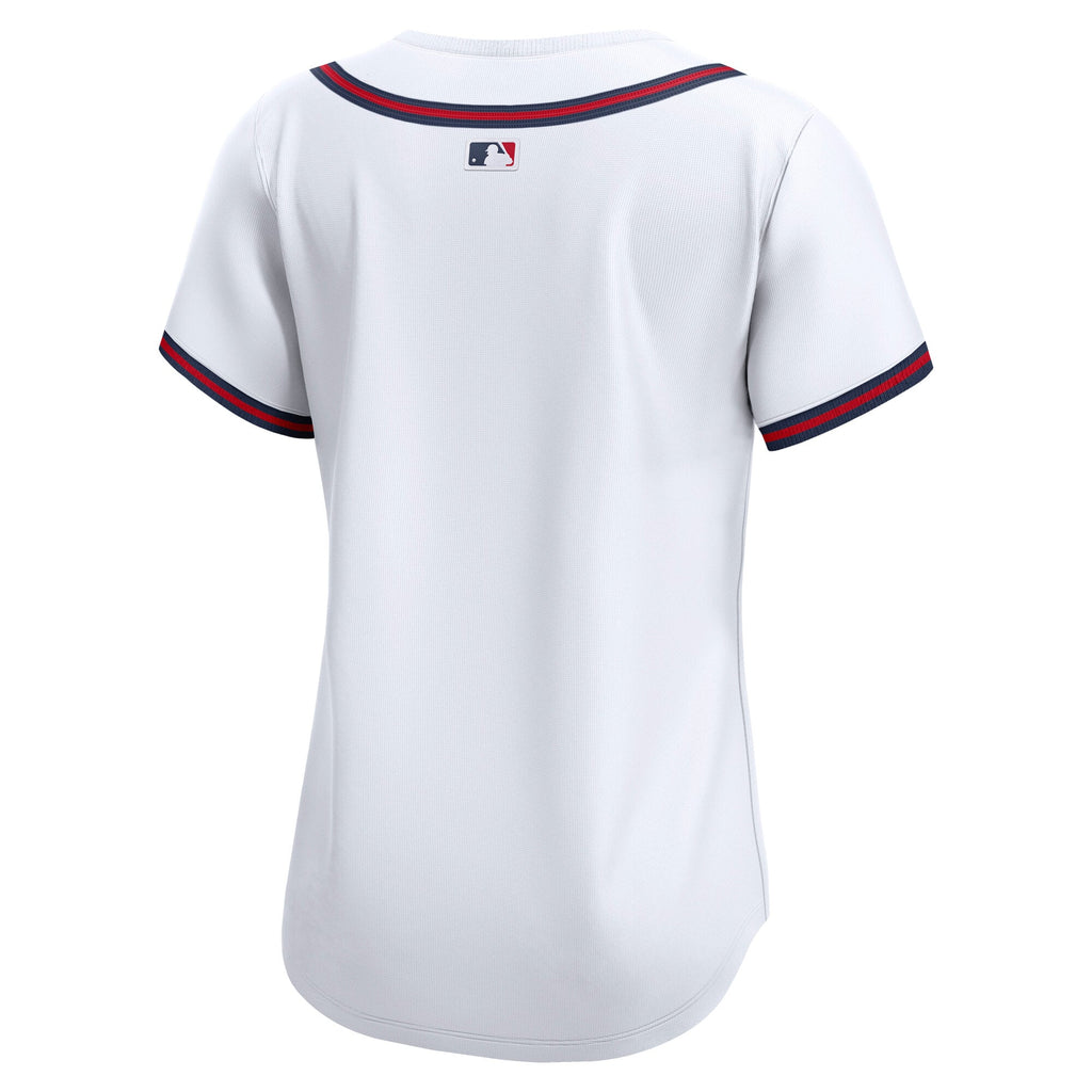 Women's Atlanta Braves Nike White Home Replica Team Jersey - 7