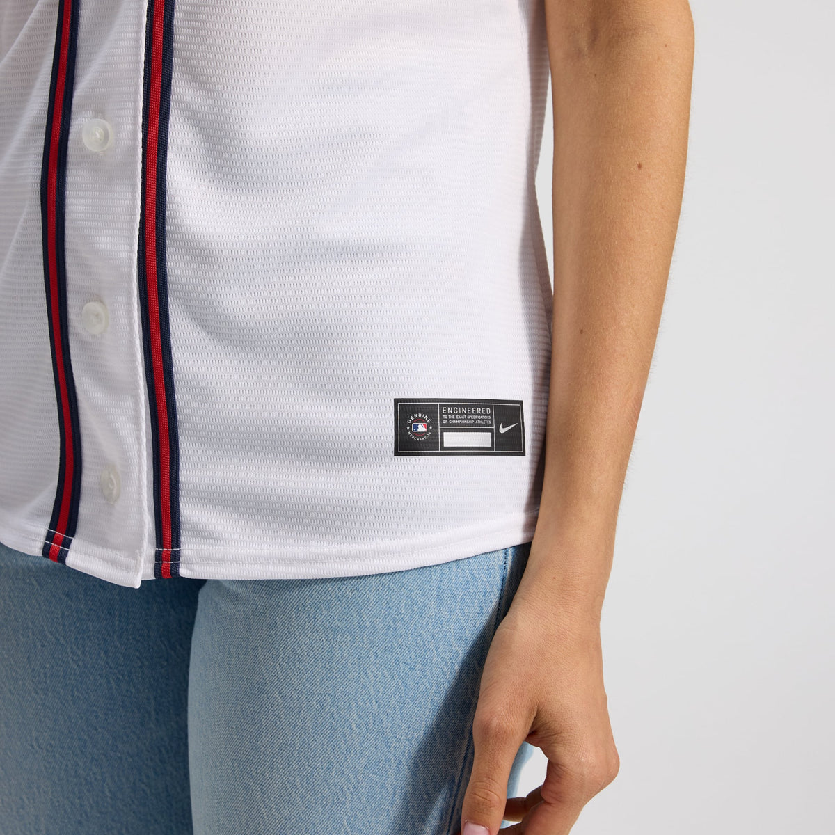 Women's Atlanta Braves Nike White Home Replica Team Jersey - 8