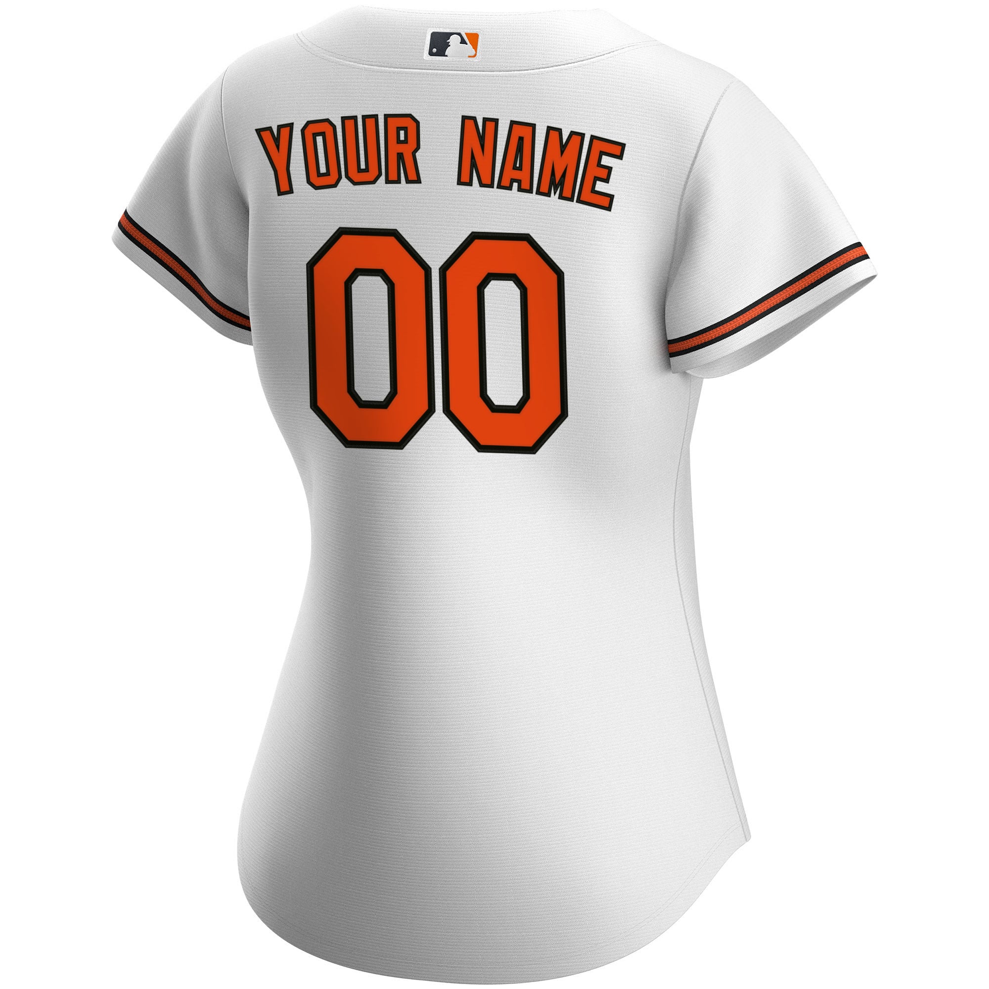 Women's Baltimore Orioles Nike White Home Replica Custom Jersey - 4