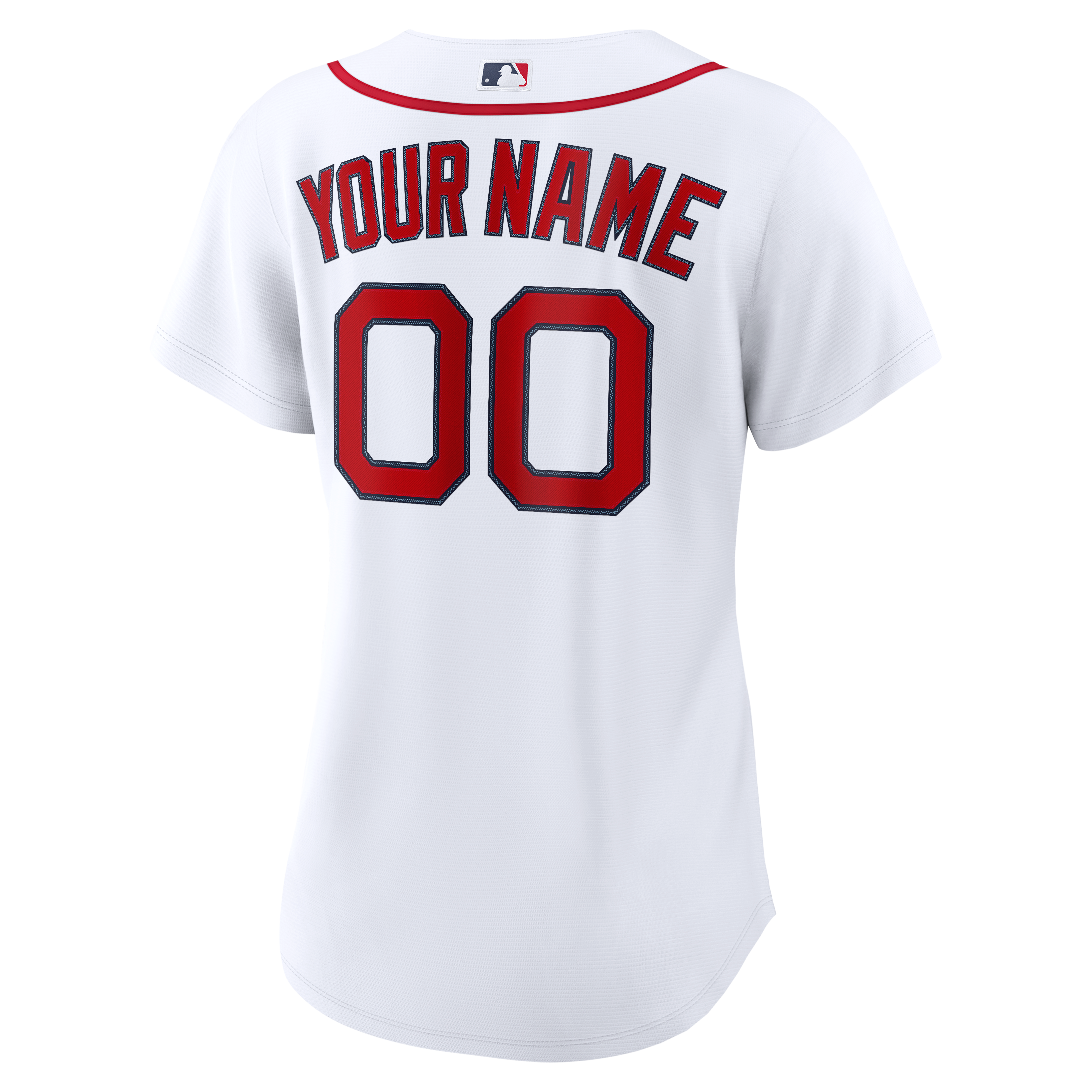Women's Boston Red Sox Nike White Home Replica Custom Jersey - 4