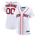 Women's Boston Red Sox Nike White Home Replica Custom Jersey
