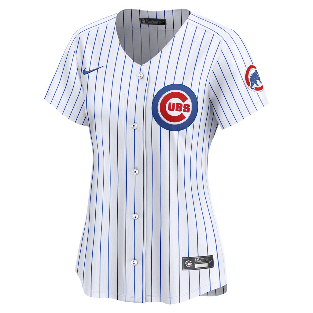 Women's Chicago Cubs Nike White Home Limited Custom Jersey - 3