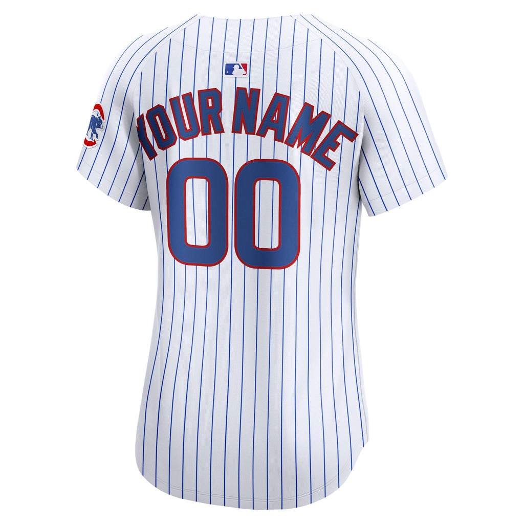 Women's Chicago Cubs Nike White Home Limited Custom Jersey - 4