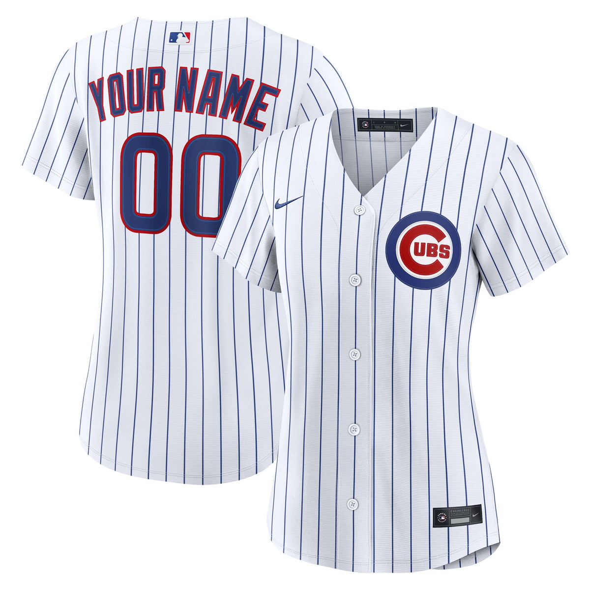 Women's Chicago Cubs Nike White Home Replica Custom Jersey