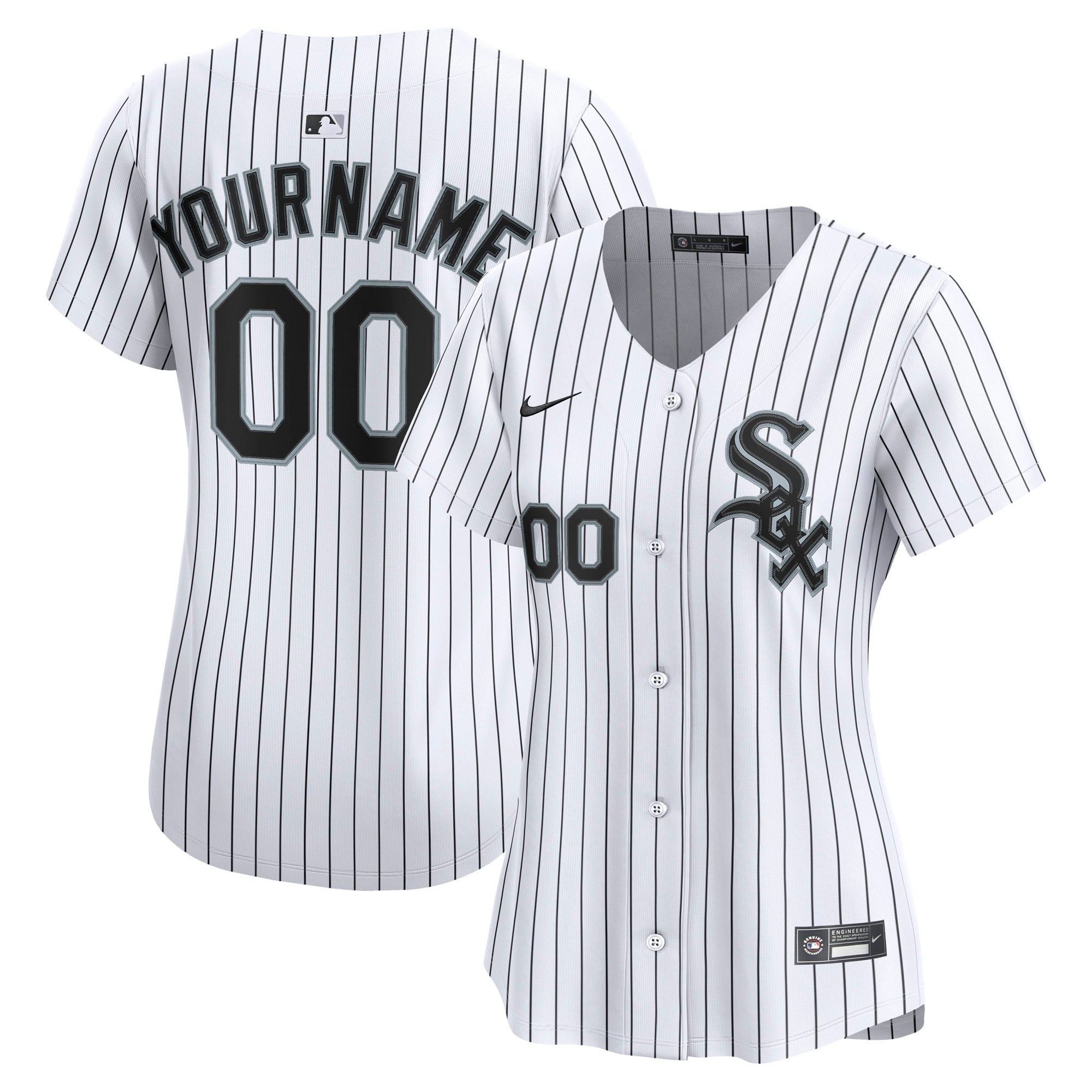 Women's Chicago White Sox Nike White Home Limited Custom Jersey - 2