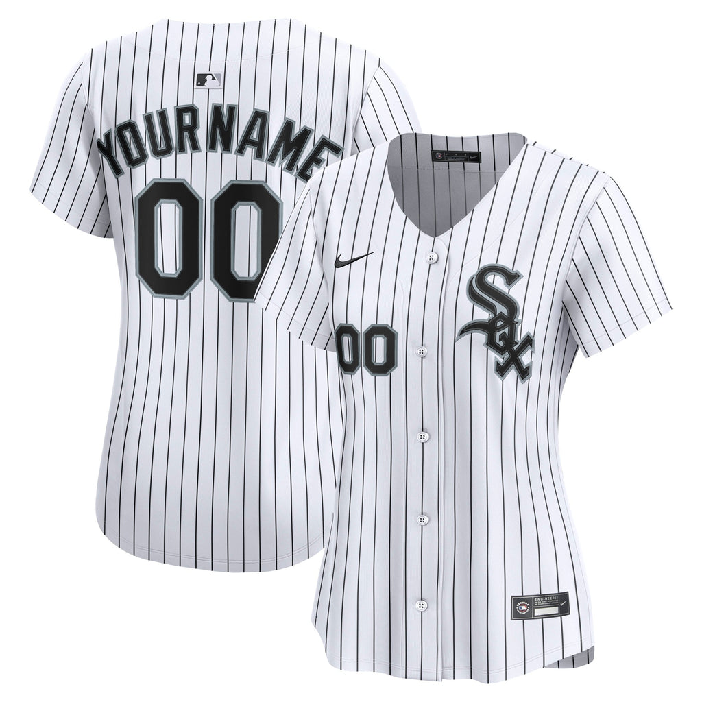 Women's Chicago White Sox Nike White Home Limited Custom Jersey