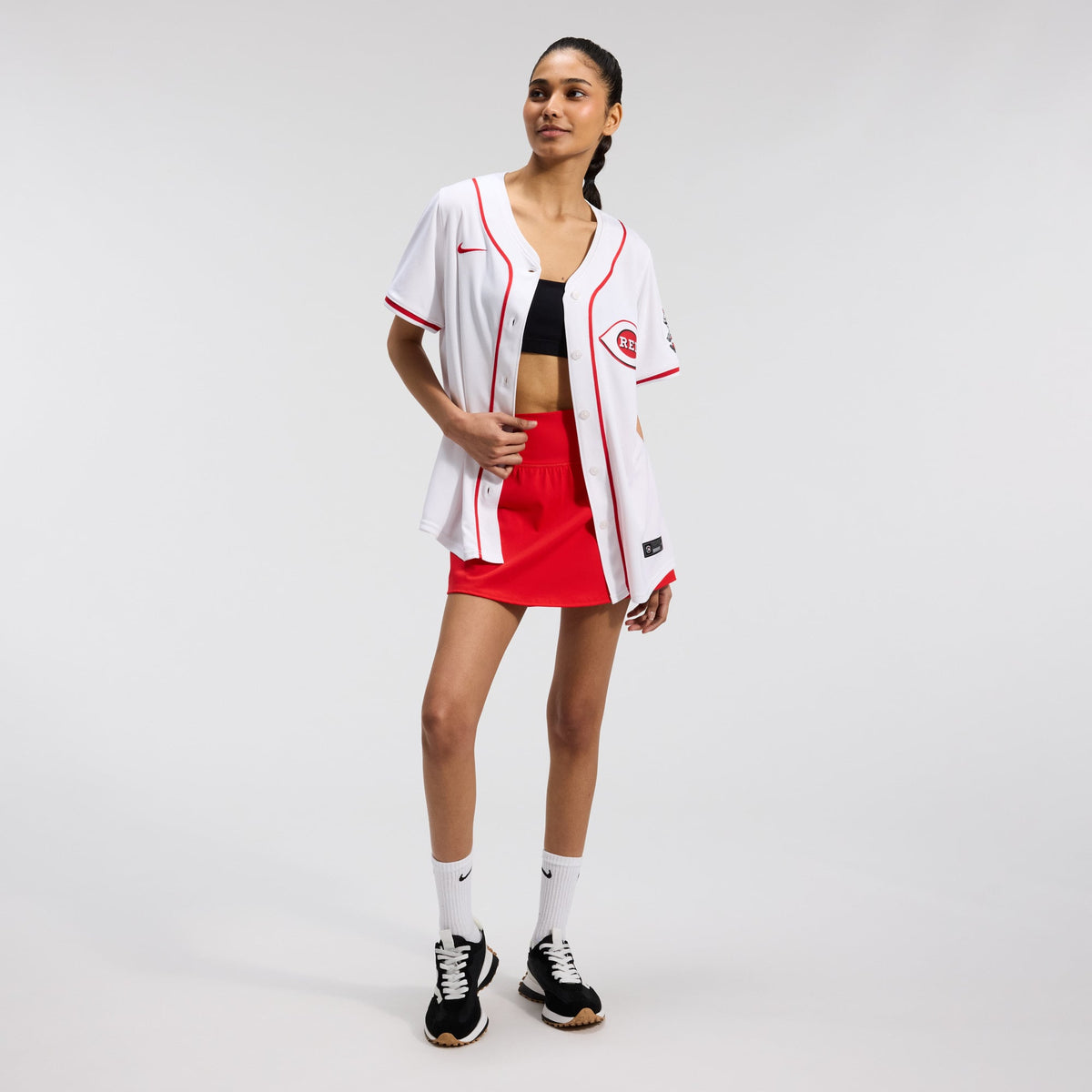 Women's Cincinnati Reds Nike White Home Limited Jersey - 4