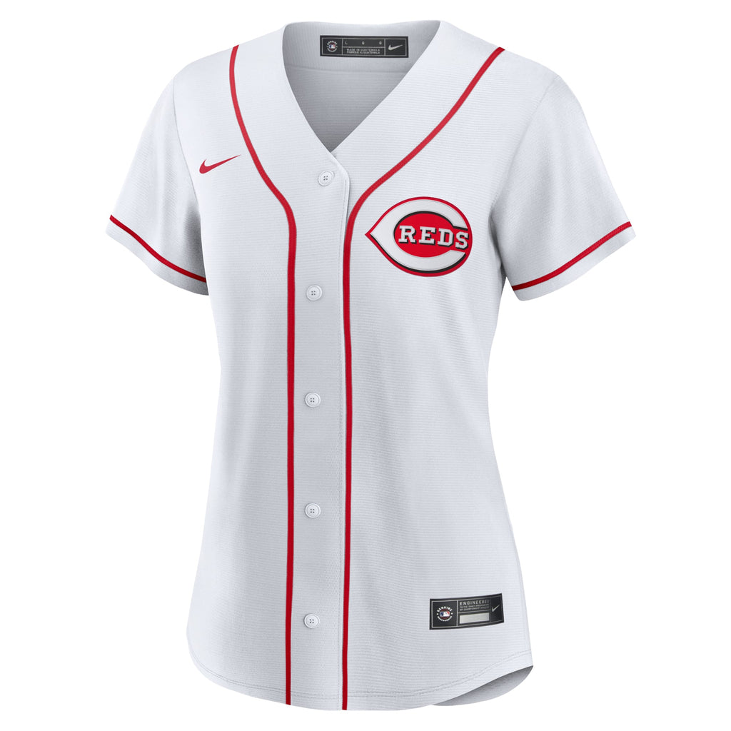Women's Cincinnati Reds Nike White Home Replica Team Jersey - 3