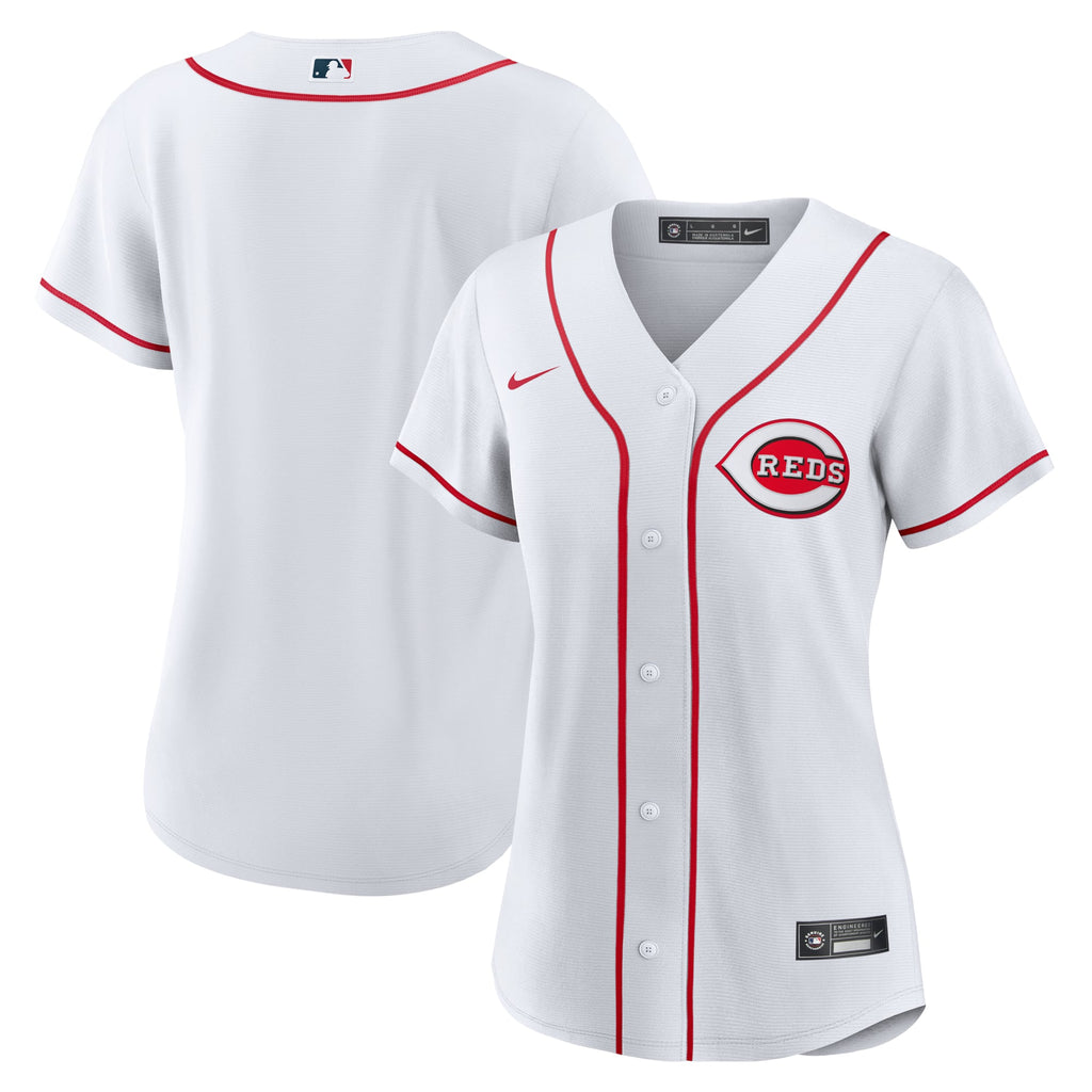 Women's Cincinnati Reds Nike White Home Replica Team Jersey