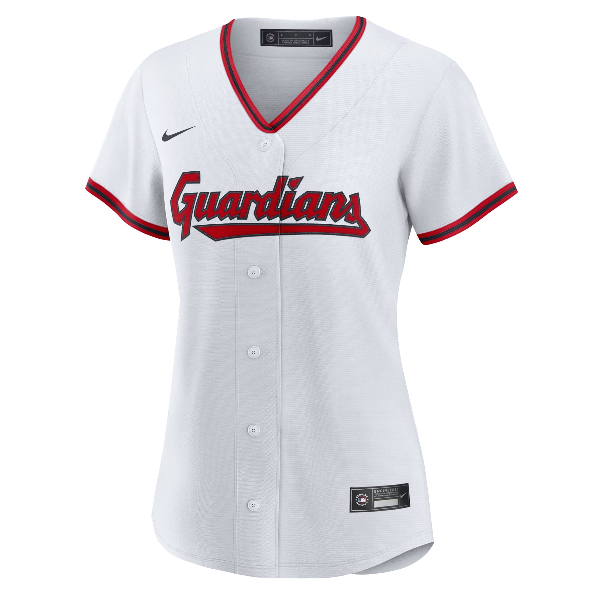 Women's Cleveland Guardians Nike White Home Replica 2.0 Jersey - 3
