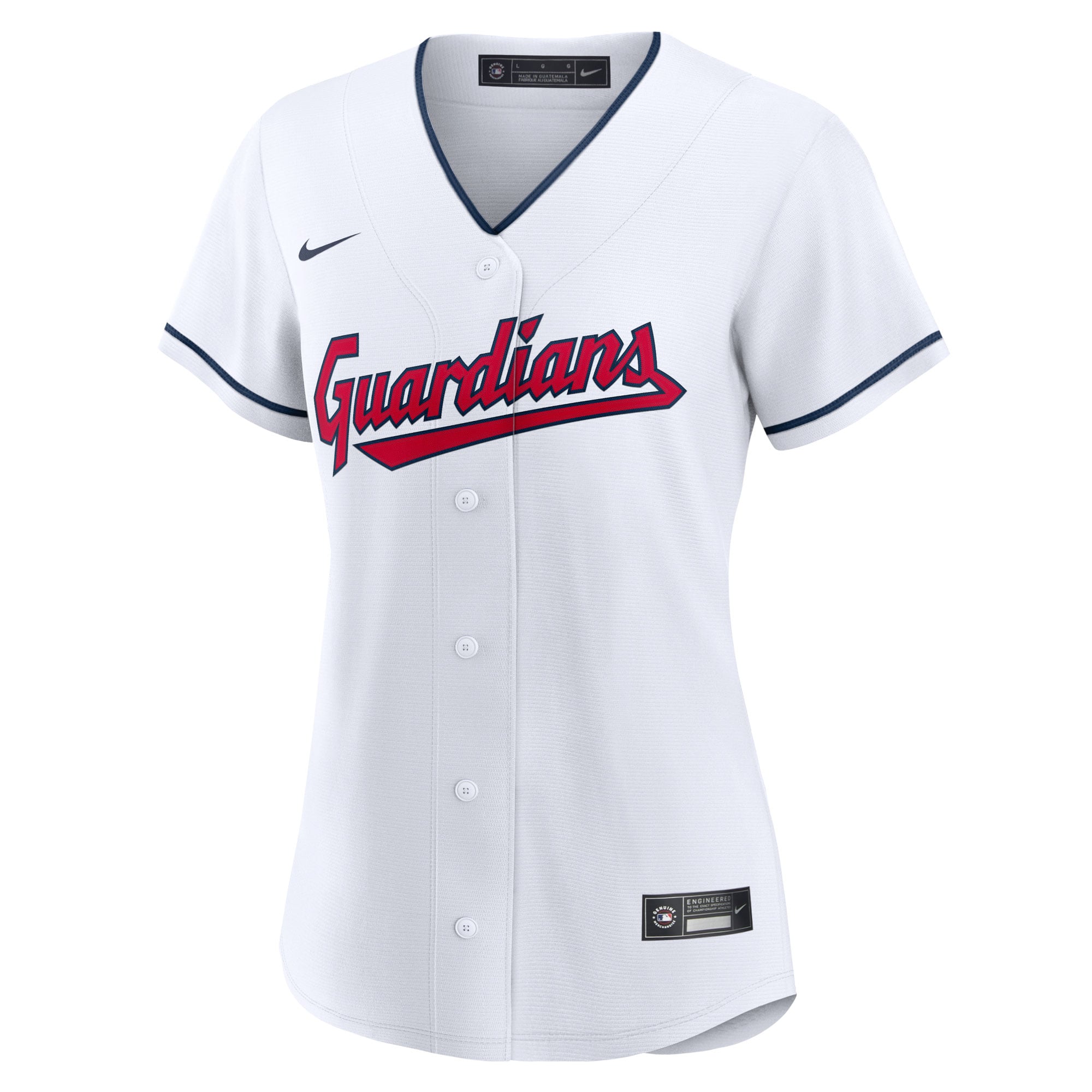 Women's Cleveland Guardians Nike White Home Replica Team Jersey - 3