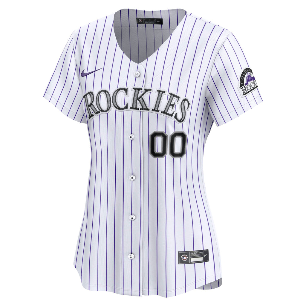 Women's Colorado Rockies Nike White Home Limited Custom Jersey - 3