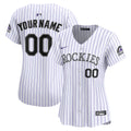Women's Colorado Rockies Nike White Home Limited Custom Jersey