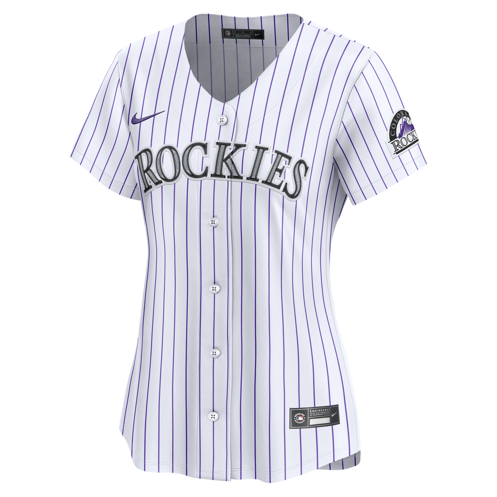 Women's Colorado Rockies Nike White Home Limited Jersey - 6