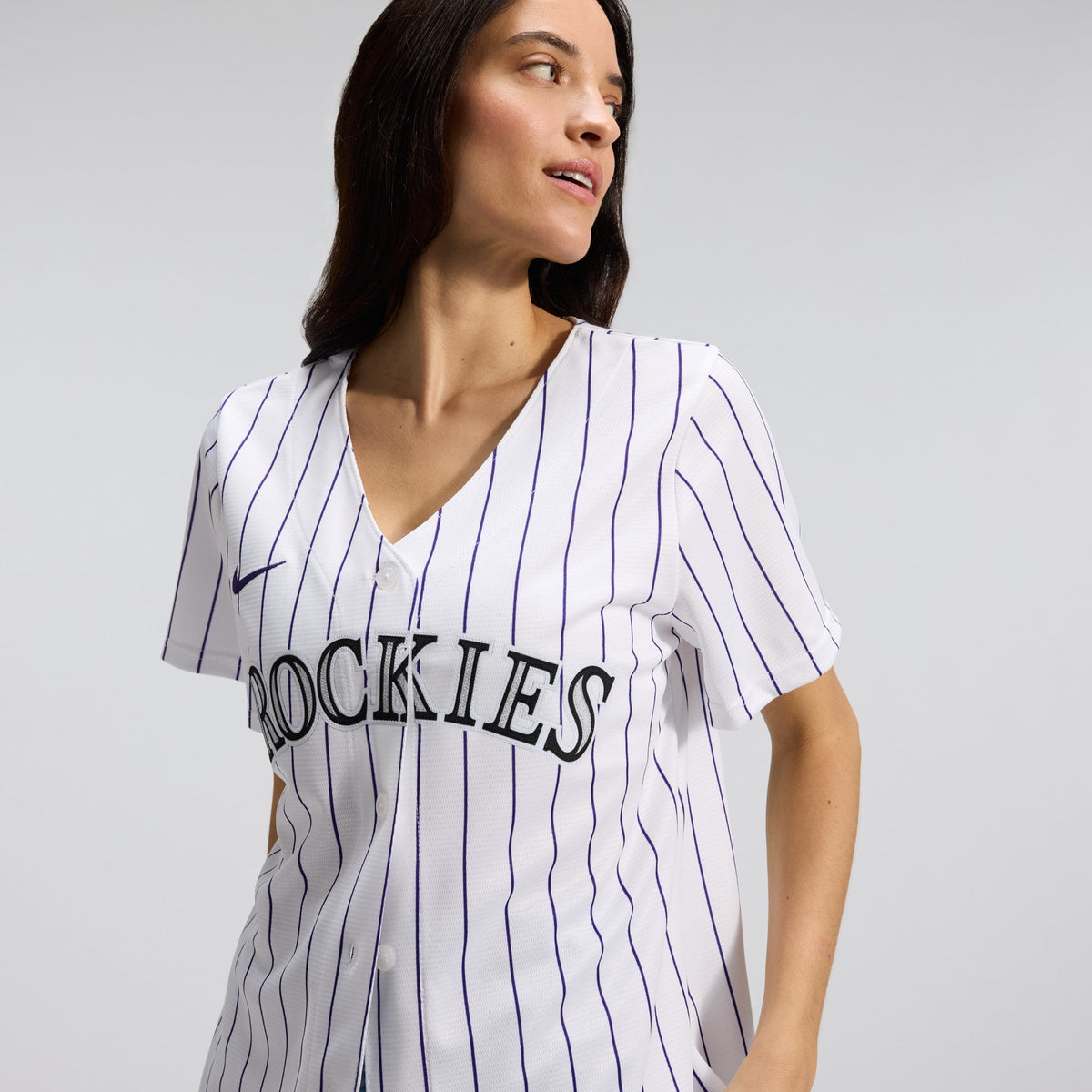 Women's Colorado Rockies Nike White Home Replica Team Jersey - 8