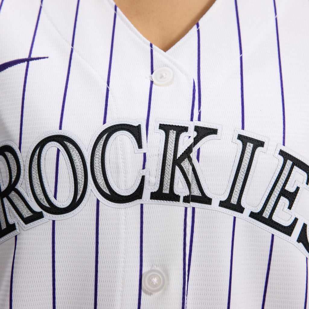 Women's Colorado Rockies Nike White Home Replica Team Jersey - 9