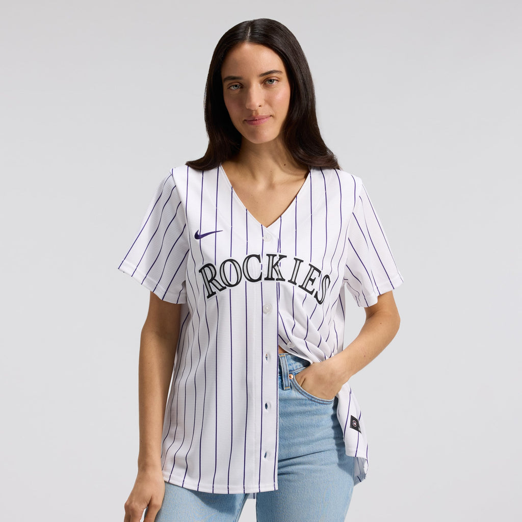 Women's Colorado Rockies Nike White Home Replica Team Jersey