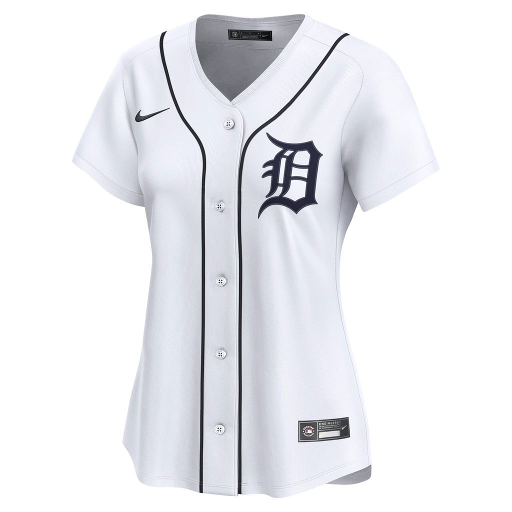 Women's Detroit Tigers Nike White Home Limited Custom Jersey - 3