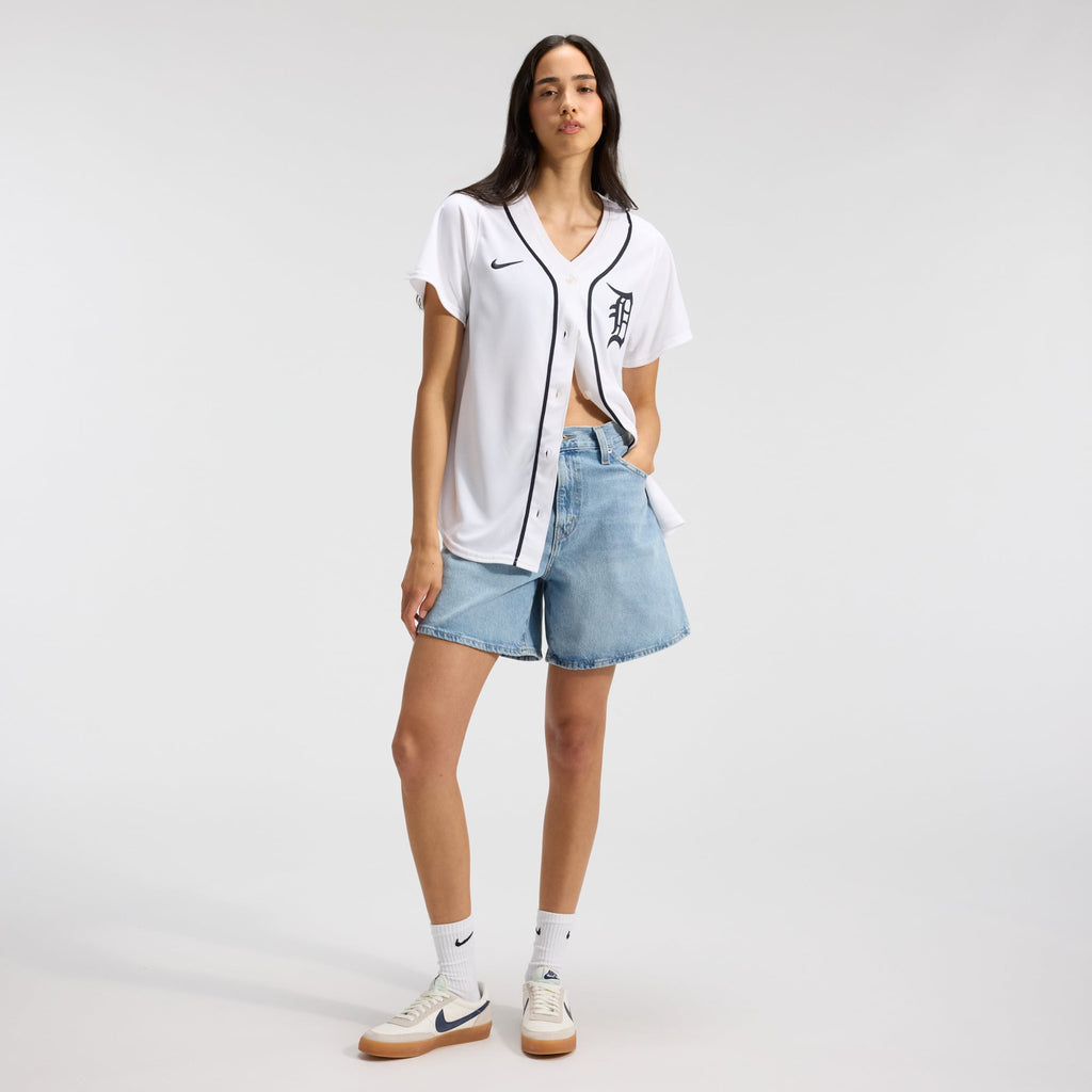Women's Detroit Tigers Nike White Home Limited Jersey - 4
