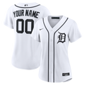 Women's Detroit Tigers Nike White Home Replica Custom Jersey