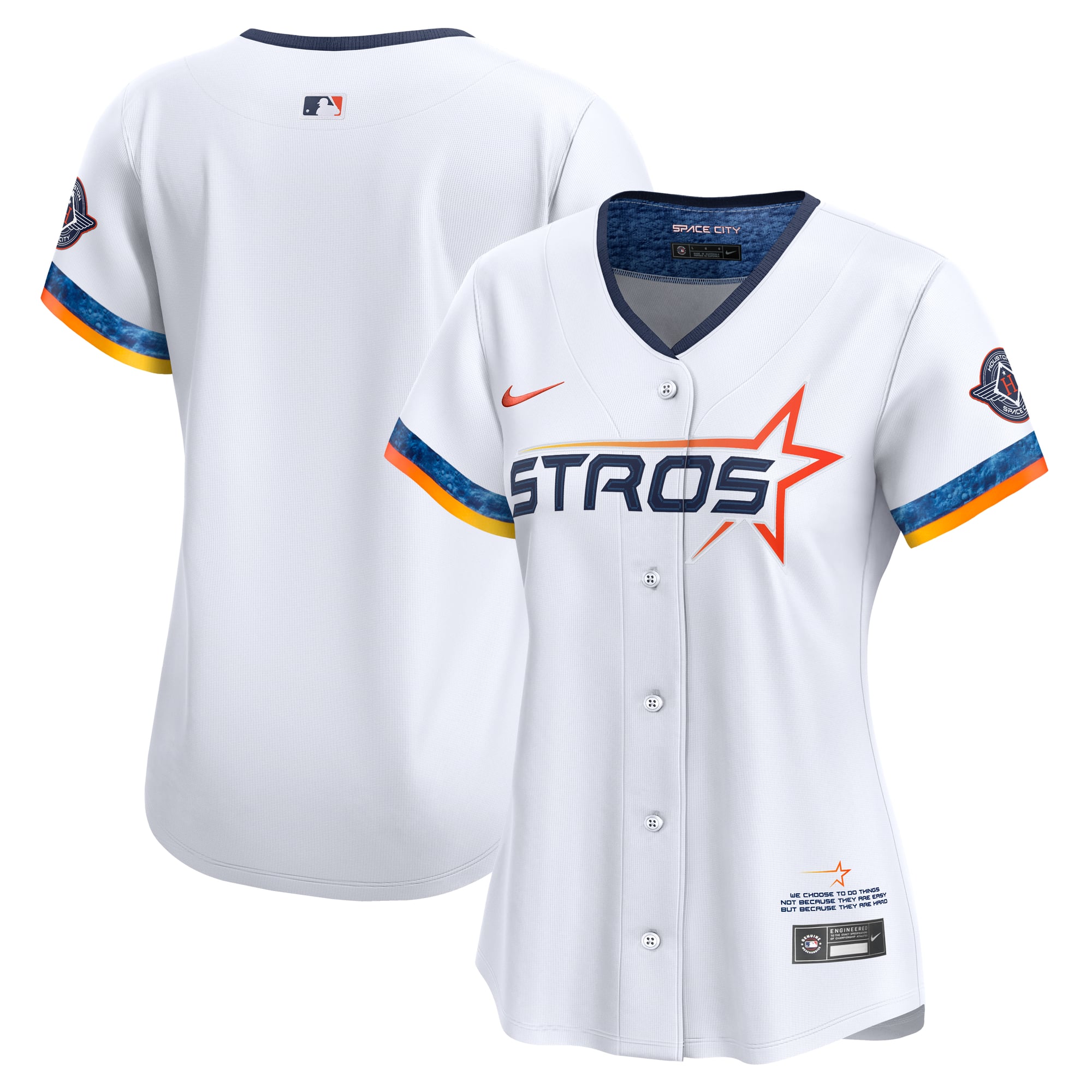 Women's Houston Astros Nike White 2025 City Connect Limited Jersey - 6