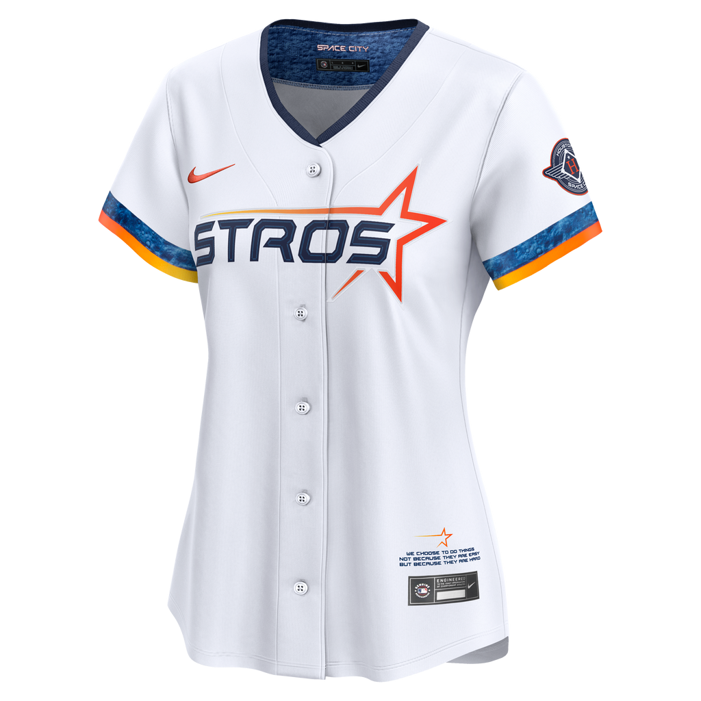 Women's Houston Astros Nike White 2025 City Connect Limited Jersey - 7