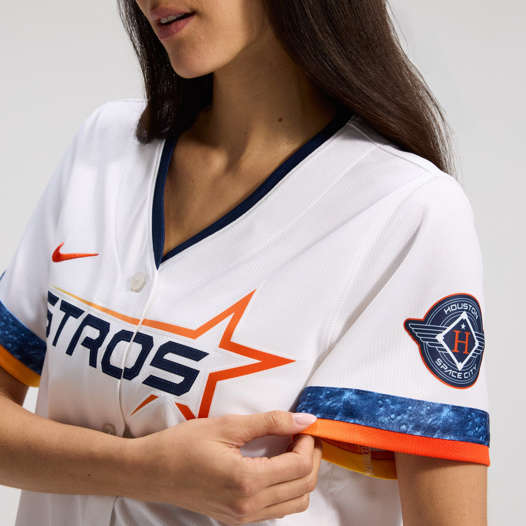 Women's Houston Astros Nike White 2025 City Connect Limited Jersey - 9
