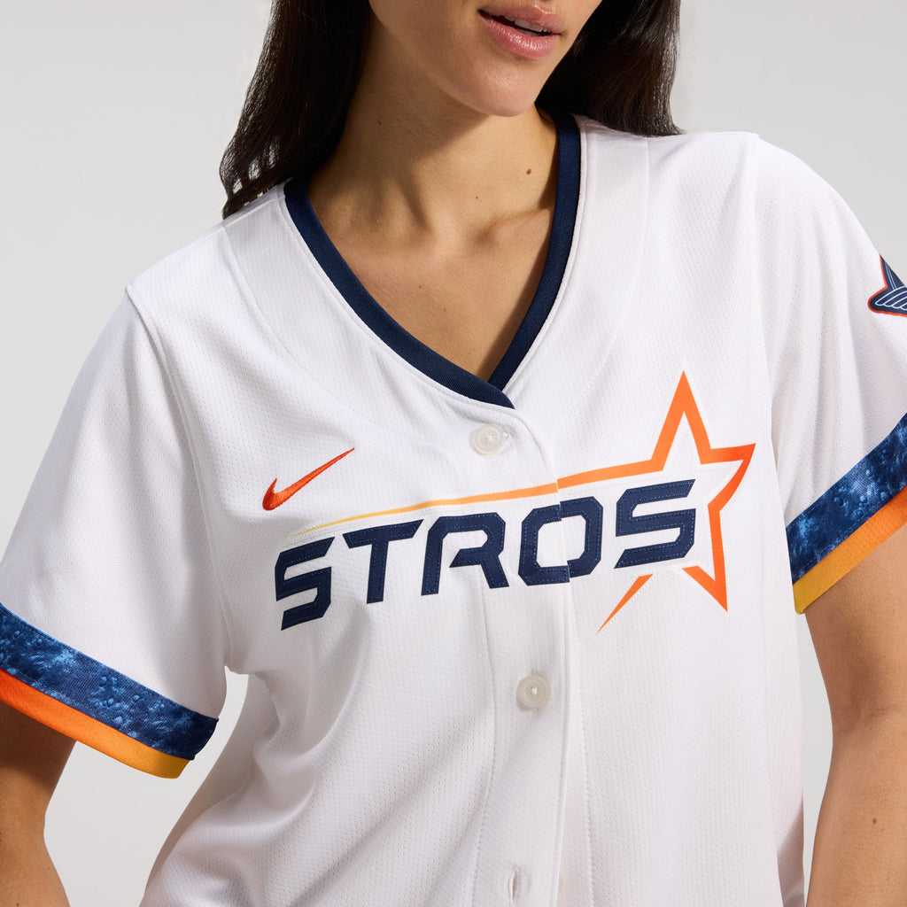 Women's Houston Astros Nike White 2025 City Connect Limited Jersey - 10