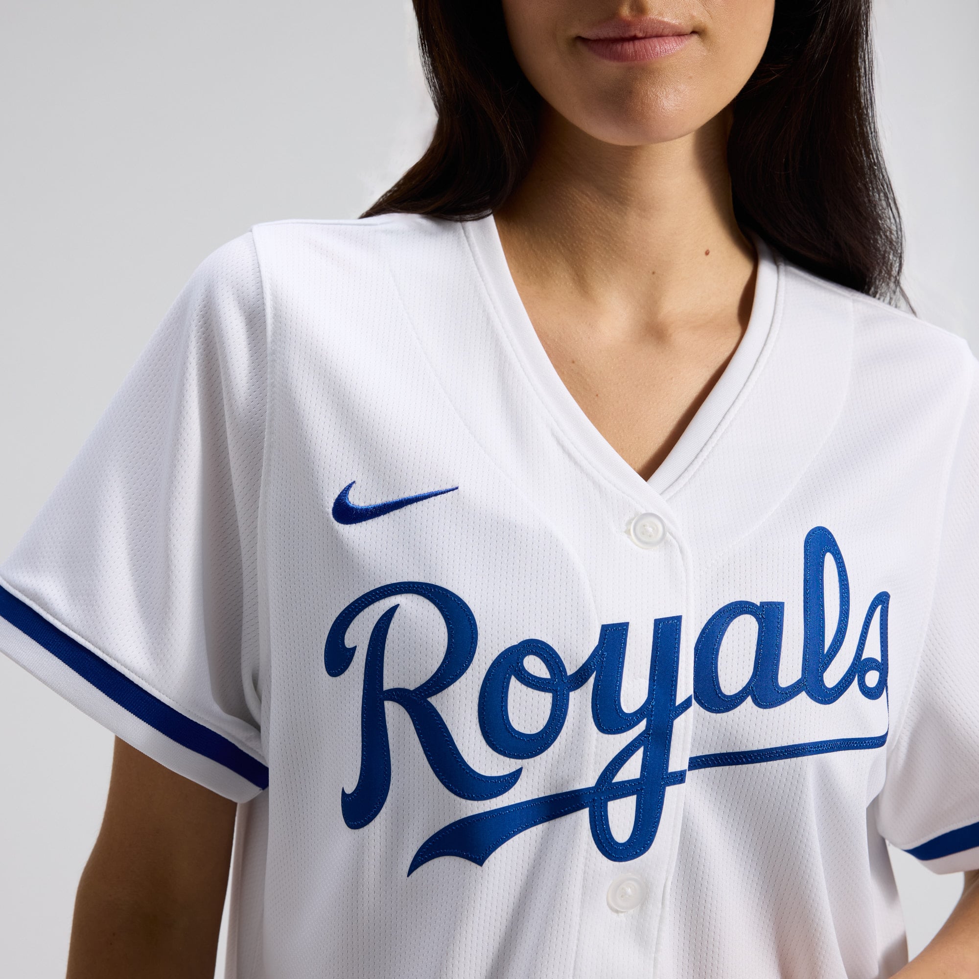 Women's Kansas City Royals Nike White Home Limited Jersey - 9
