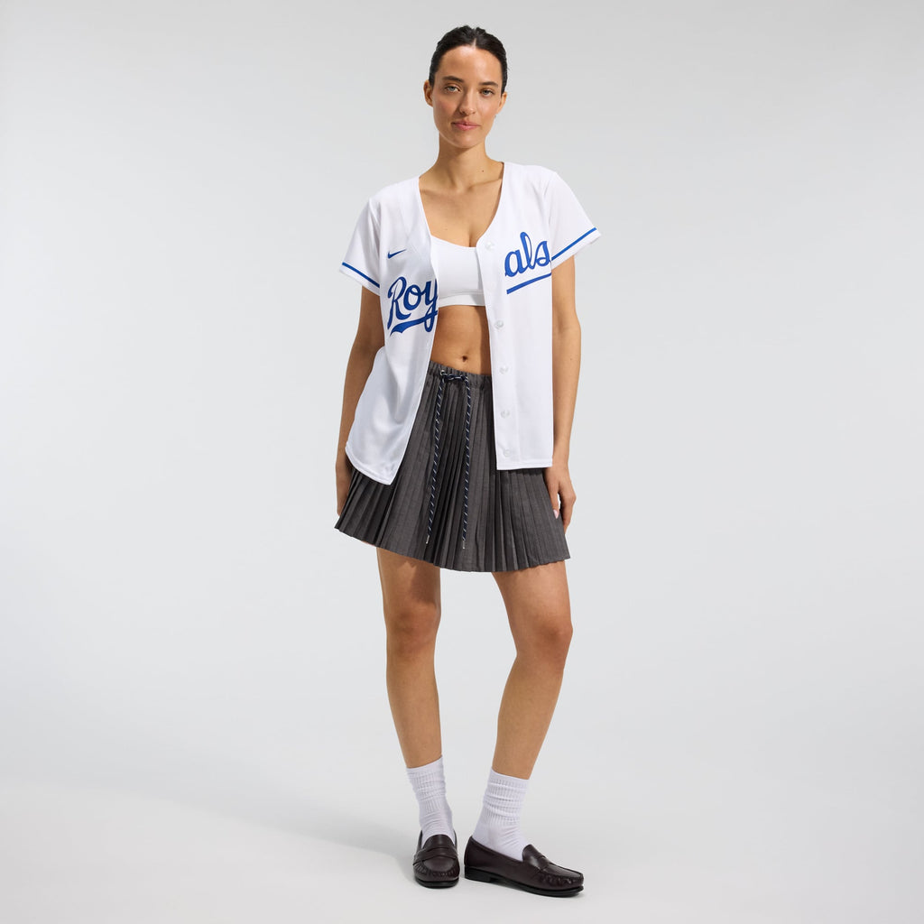 Women's Kansas City Royals Nike White Home Replica Team Jersey - 4