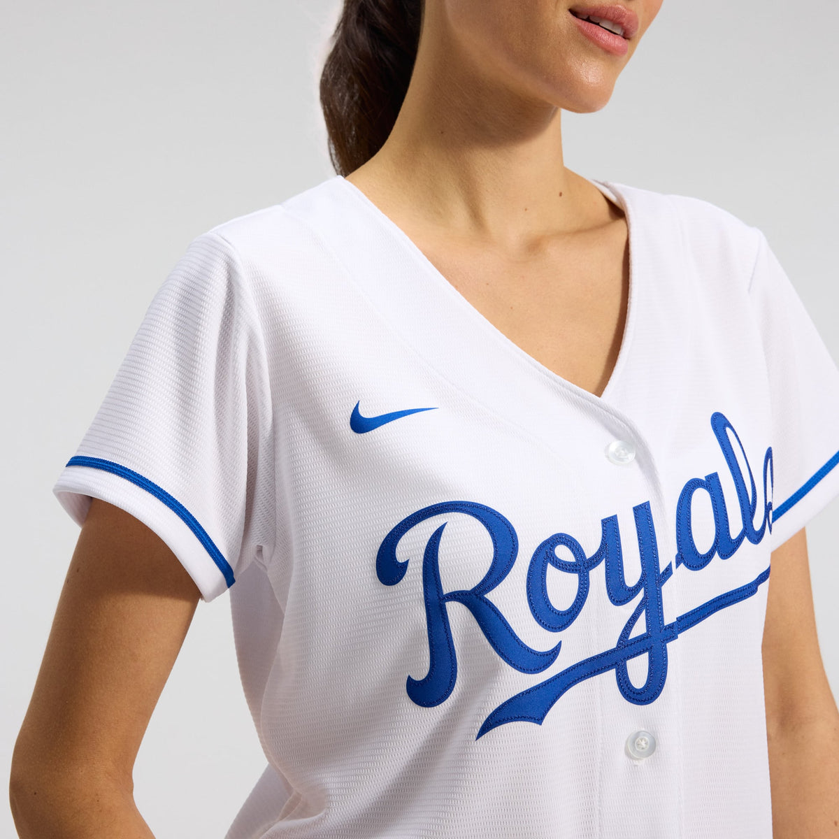 Women's Kansas City Royals Nike White Home Replica Team Jersey - 9