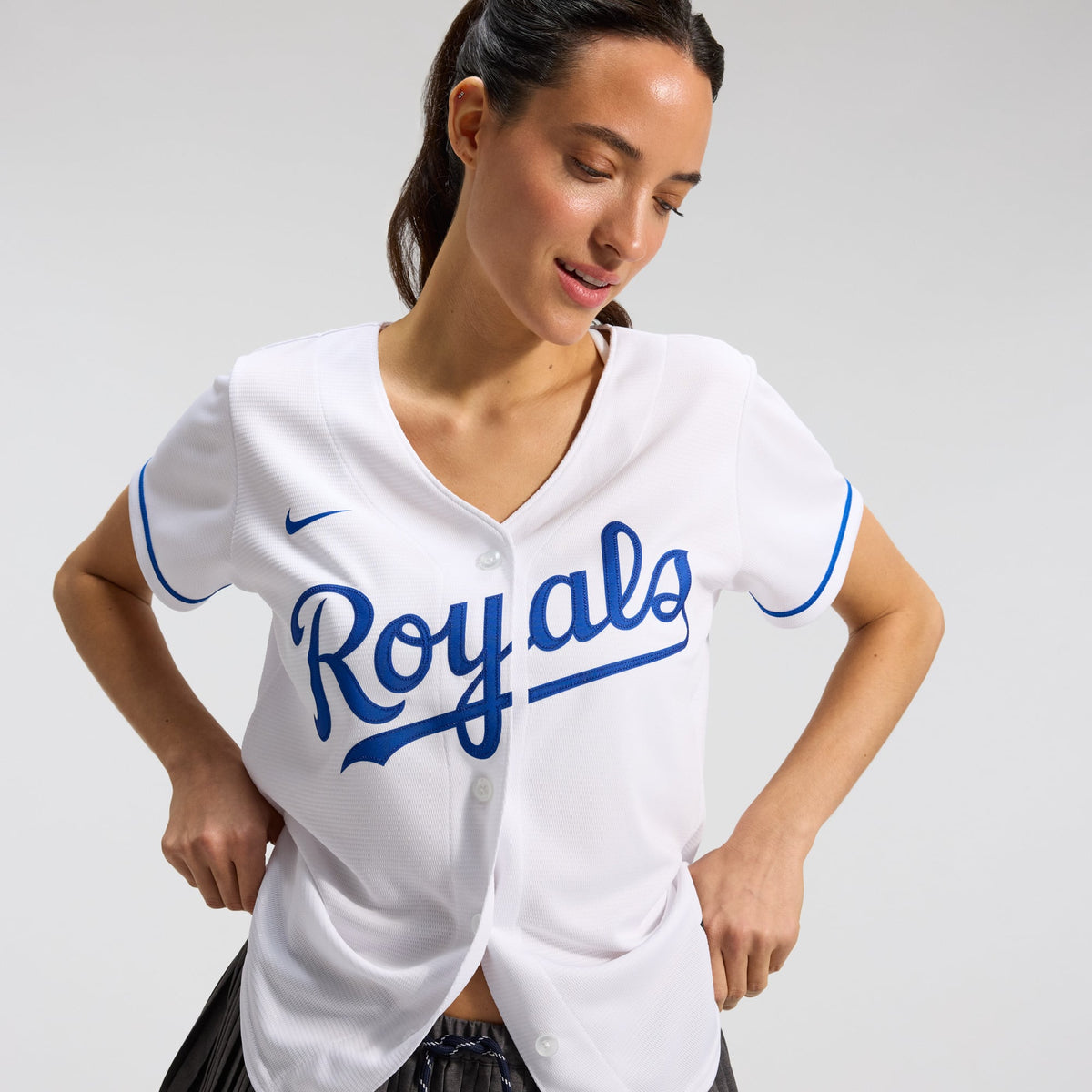 Women's Kansas City Royals Nike White Home Replica Team Jersey - 10