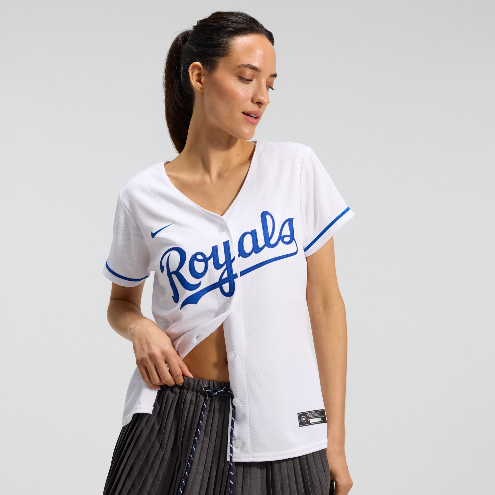 Women's Kansas City Royals Nike White Home Replica Team Jersey