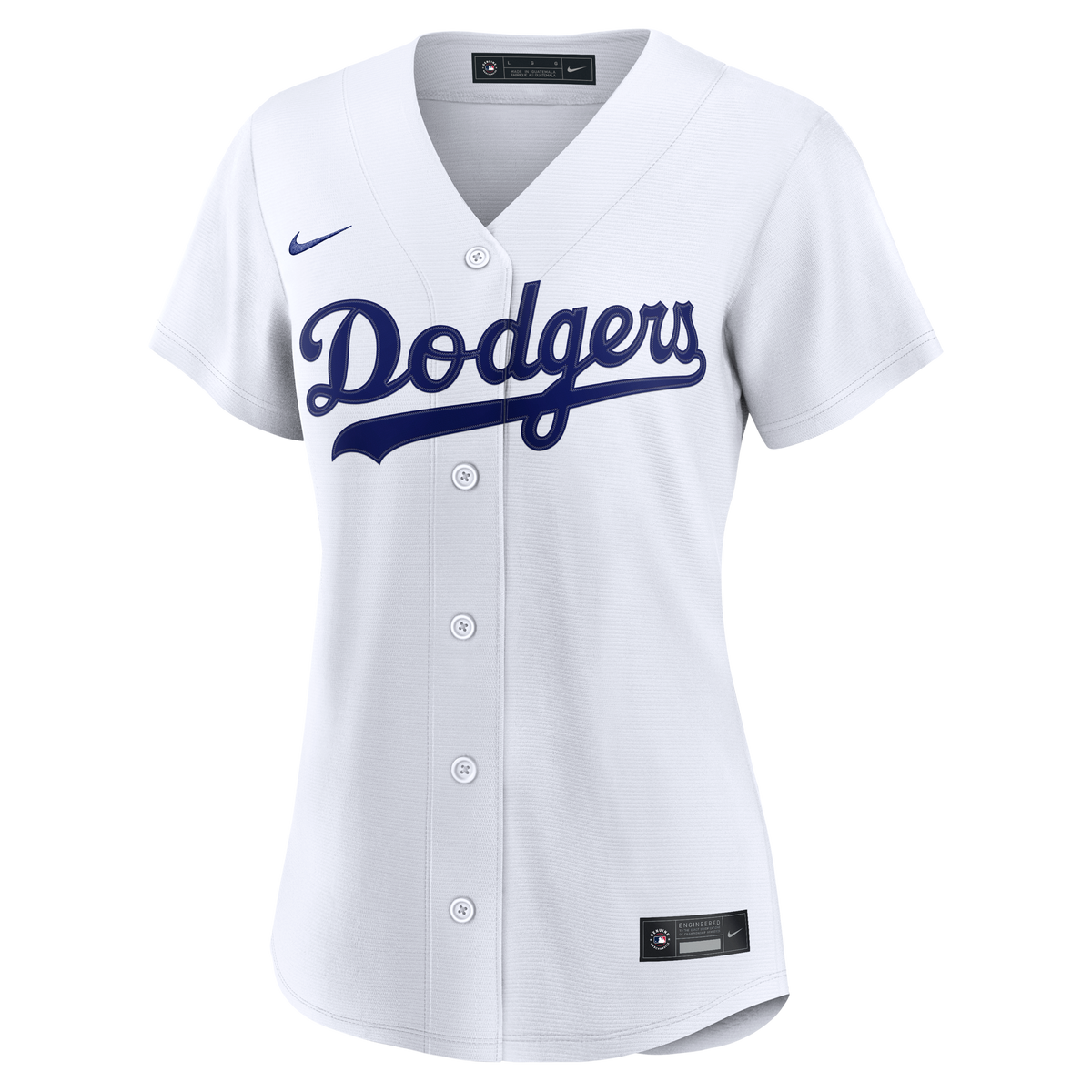 Women's Los Angeles Dodgers Nike White Home Replica Custom Jersey - 3