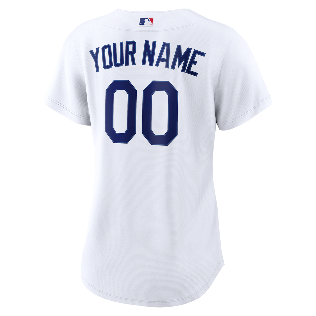 Women's Los Angeles Dodgers Nike White Home Replica Custom Jersey - 4