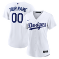 Women's Los Angeles Dodgers Nike White Home Replica Custom Jersey