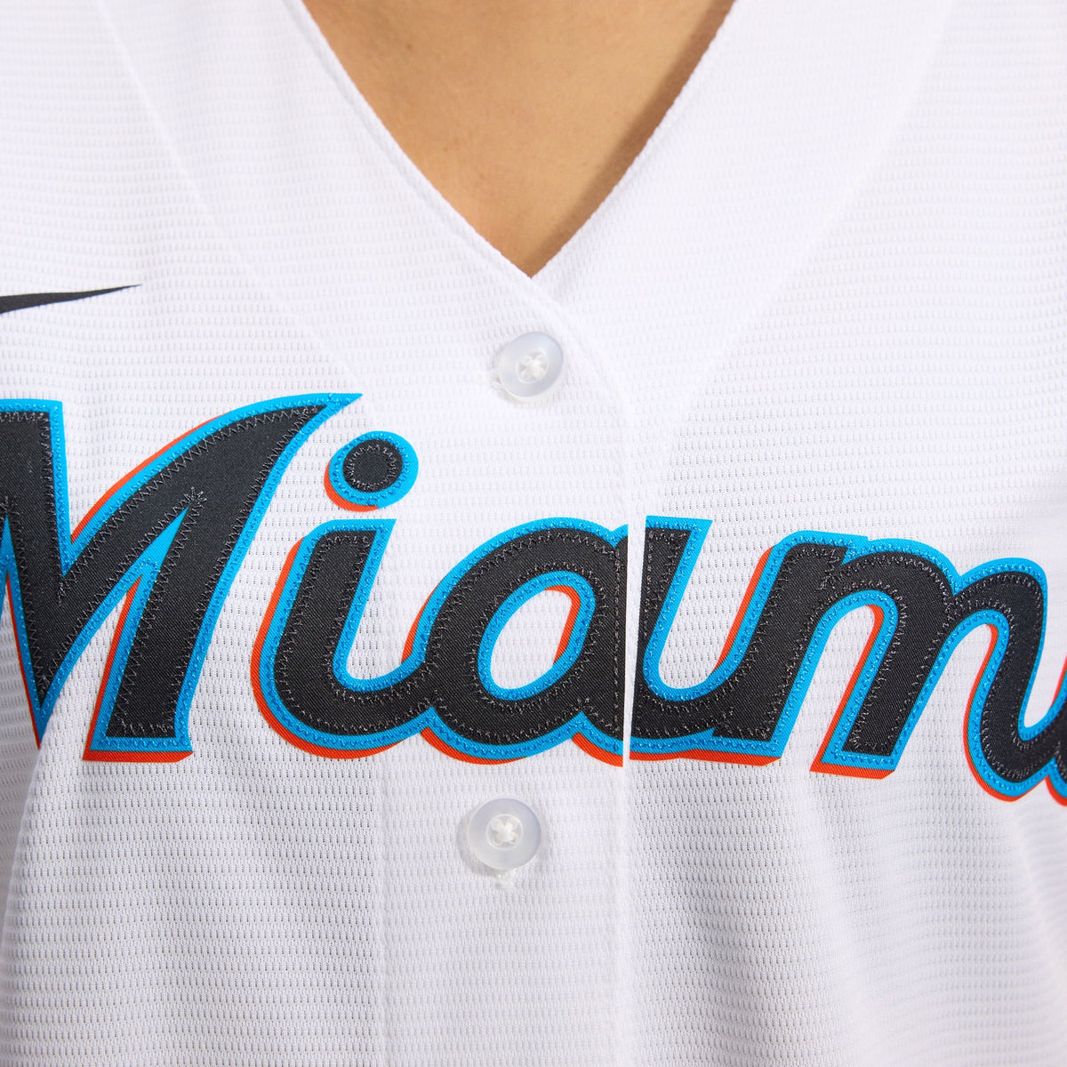 Women's Miami Marlins Nike White Replica Team Jersey - 11