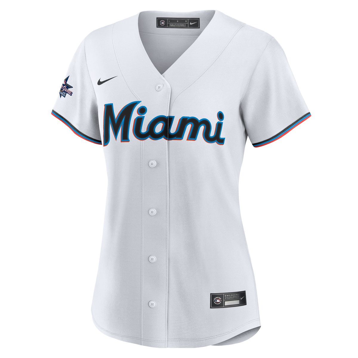 Women's Miami Marlins Nike White Replica Team Jersey - 6