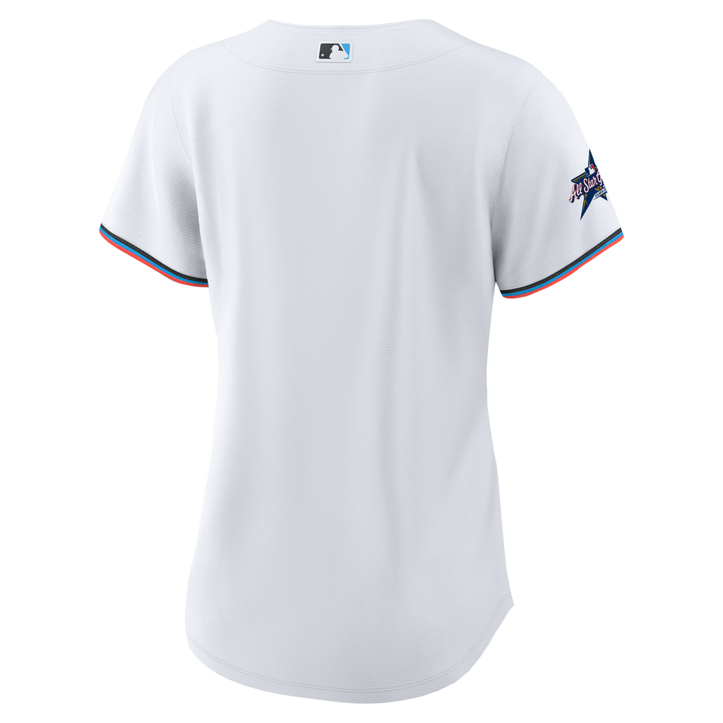 Women's Miami Marlins Nike White Replica Team Jersey - 7