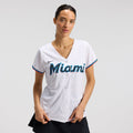 Women's Miami Marlins Nike White Replica Team Jersey