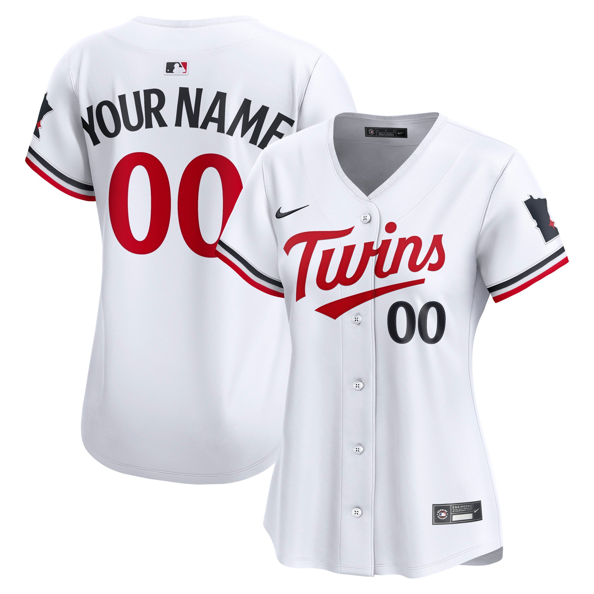 Women's Minnesota Twins Nike White Home Limited Custom Jersey