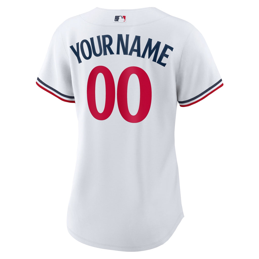 Women's Minnesota Twins Nike White Home Replica Custom Jersey - 4